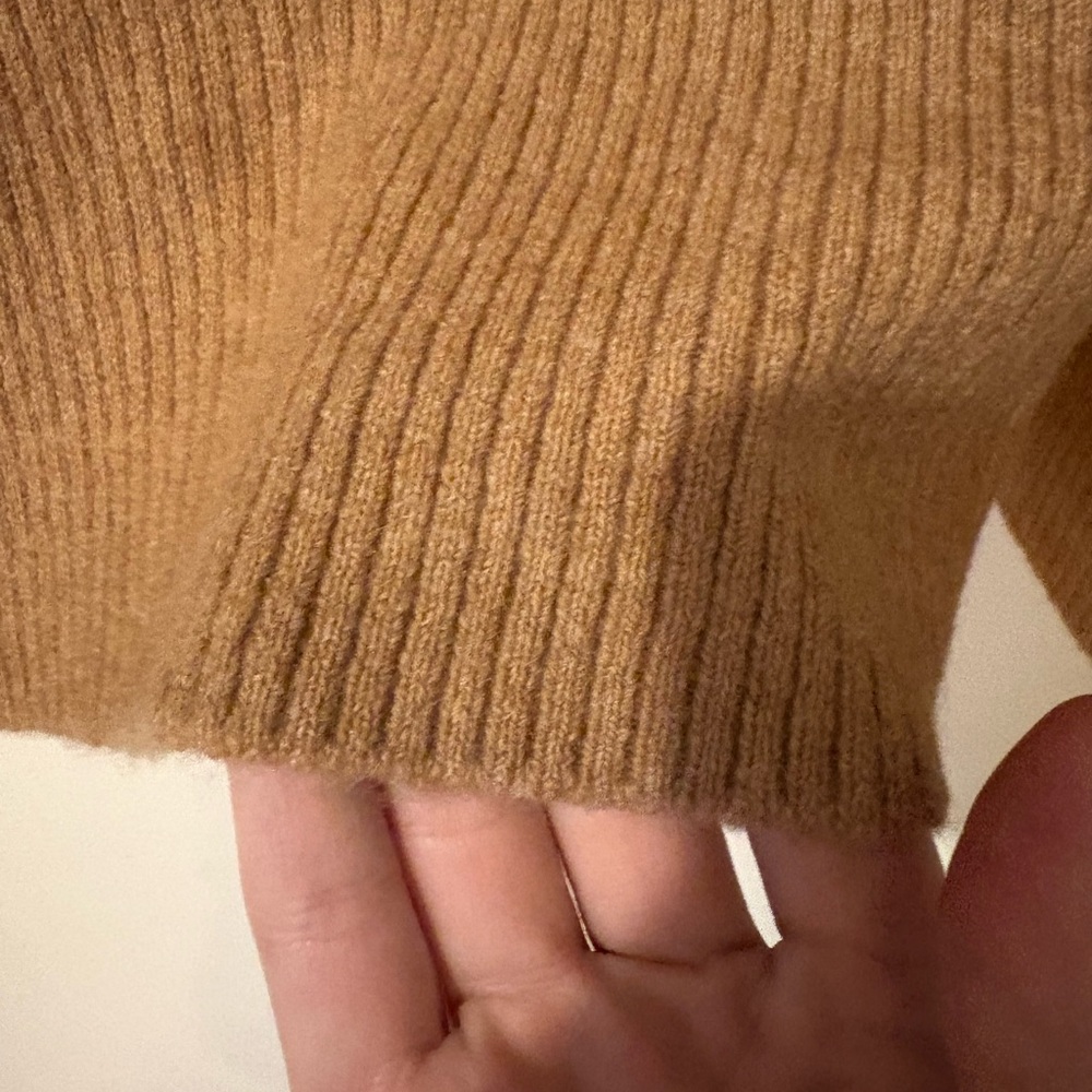 J.Crew Ribbed Scarf - Camel - Picture 4 of 4